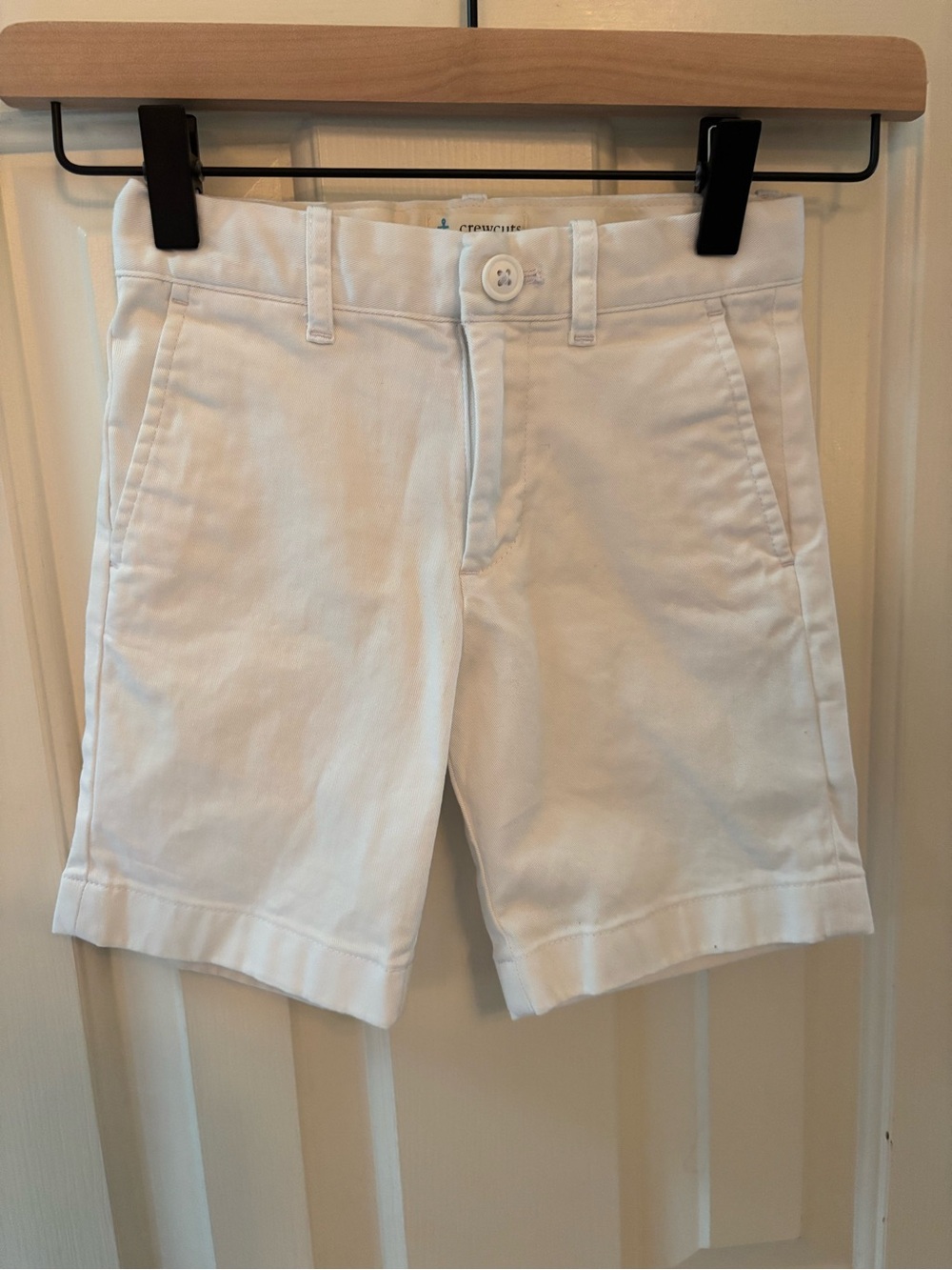 J Crew White Boys Classic Chino Shorts